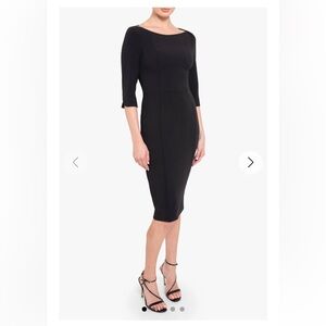 Black Halo Classic Black Sheath Marissa Dress 8